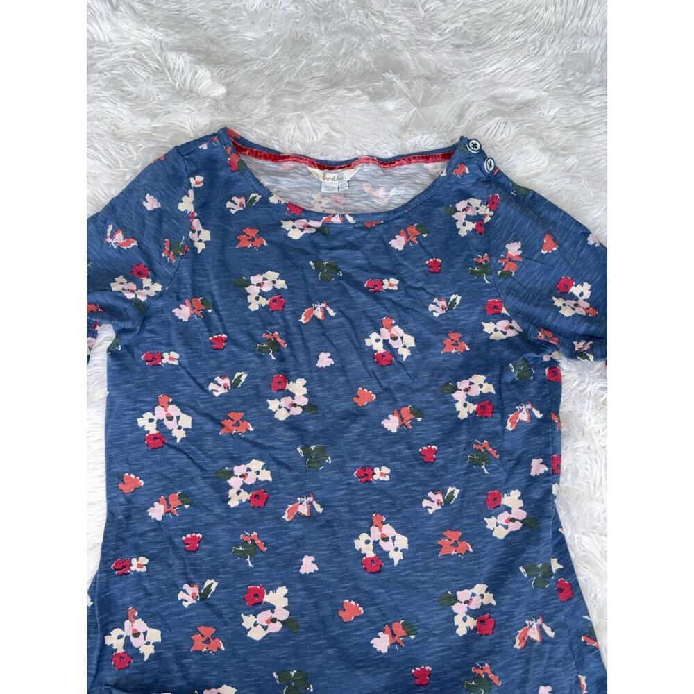 Boden Women’s 6 Blue Floral Two Pocket Knit Dress. Pretty, Exc. Quality & Cond - Picture 5 of 11